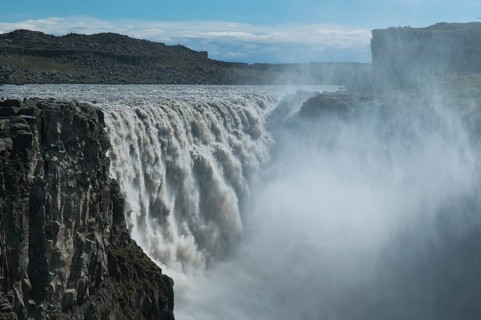 Waterfall Dettifoss on the river Jokulsa Fjollum