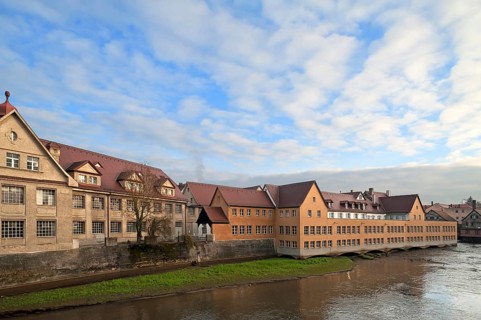 Industriemuseum forward industrial museum on the Pegnitz river