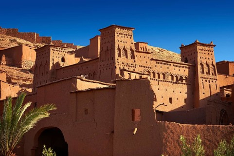 Mud buildings of the fortified Berber Ksar of Ait Benhaddou