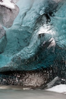 Ice cave in the Vatnajokull glacier