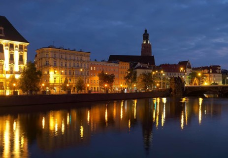 Evening atmosphere on the Oder River