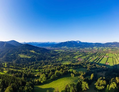 View from Sonntraten near Gaissach over the Isar valley