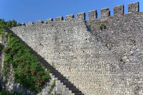 Walls of the historic Fortress of Nokalakevi