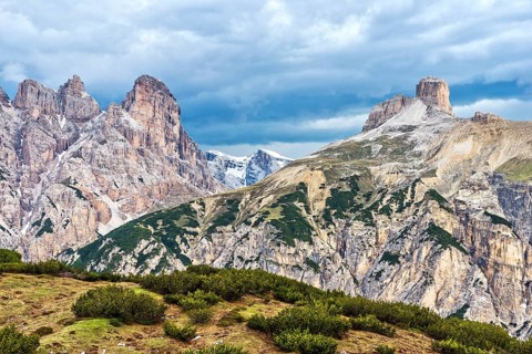 Croda dei Rondoi or Schwalbenkofel and Torre dei Scarperi or Schwabenalpenkopf