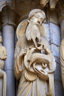 Gothic statue of John The Baptist