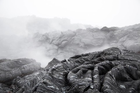 Pahoehoe lave