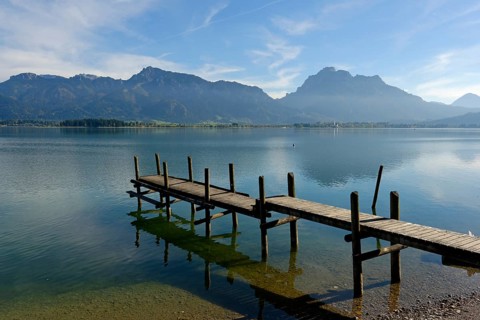 Jetty on Forggensee Lake
