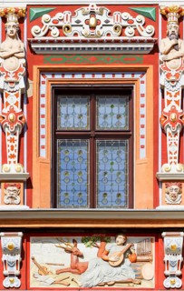 Window of the historic 'Haus zum Breiten Herd'