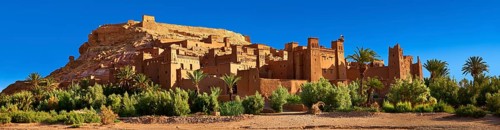 Mud buildings of the fortified Berber Ksar of Ait Benhaddou