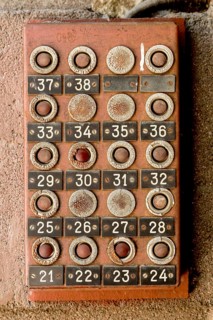 Bell buttons on a residential building