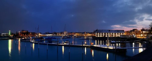 Panoramic view of the harbour