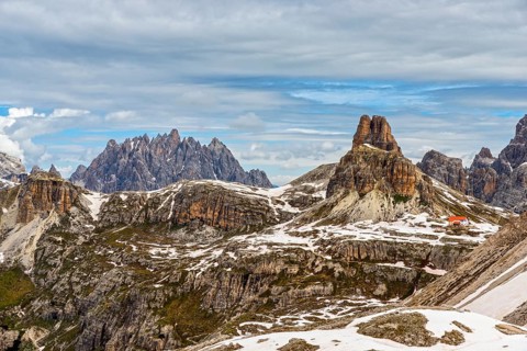 Rifugio Locatelli alle Tre Cime or Drei Zinnen Hutte and Toblinger Knoten or Torre di Toblin