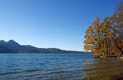 Autumn at Lake Kochel or Kochelsee Lake