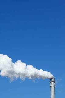 Smoking factory chimney