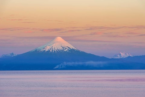 Osorno volcano in the evening light