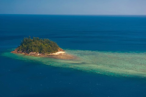Aerial view of the Whitsunday Islands