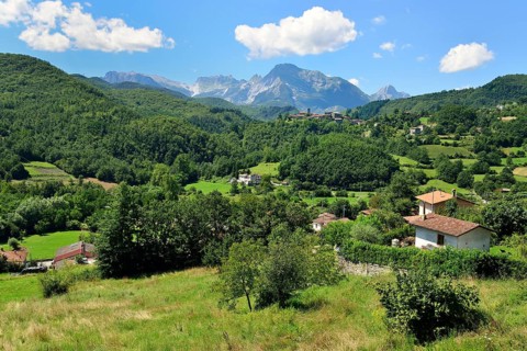 Landscape in the Apuan Alps