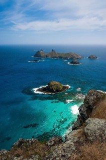 View from Malabar hill onto some islets off Lord Howe Island