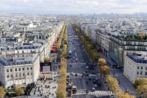 View from the Arc de Triomphe