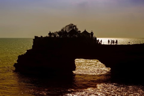 Pura Tanah Lot Temple at sunset