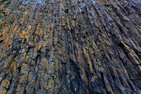Basalt columns in Stykkisholmur