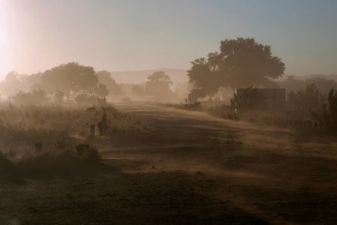 Sandstorm at Sesriem Camp