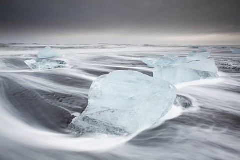 Ice on the beach
