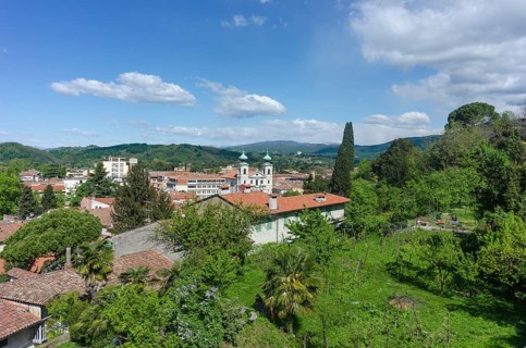 View from the castle to the town