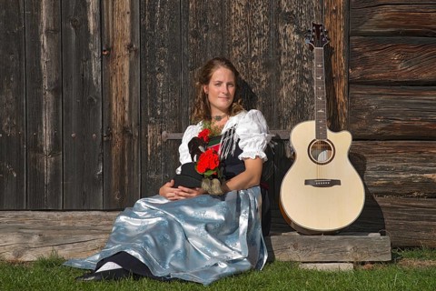 Young woman in traditional costume