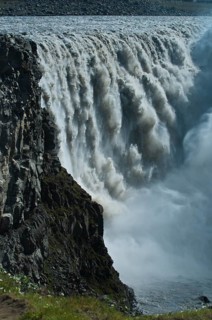 Waterfall Dettifoss on the river Jokulsa Fjollum