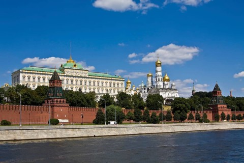 Moscow Kremlin with the Grand Kremlin Palace and cathedrals