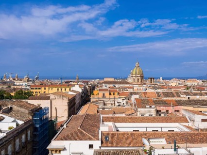 View from the church SS Salvatore across the historic centre