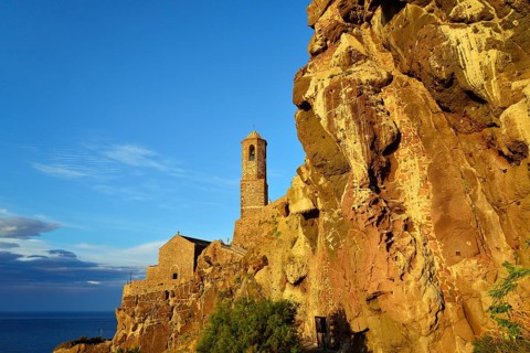 Sant'Antonio Abate Cathedral in the evening light