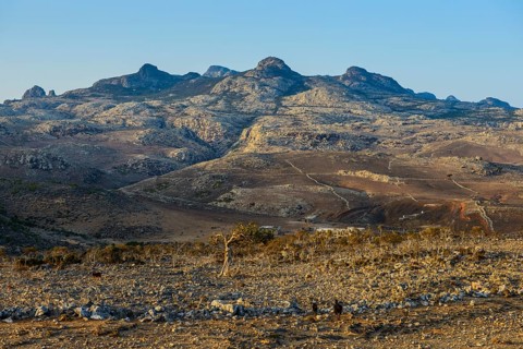 Giant rock mountains at the Dixsam plateau