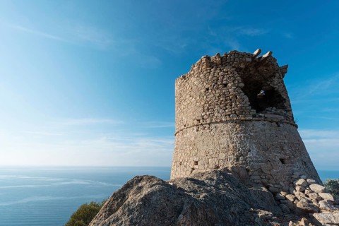 Half-ruined stone tower