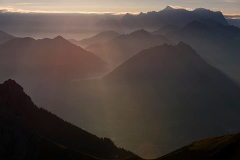 Sunrise over Reutte