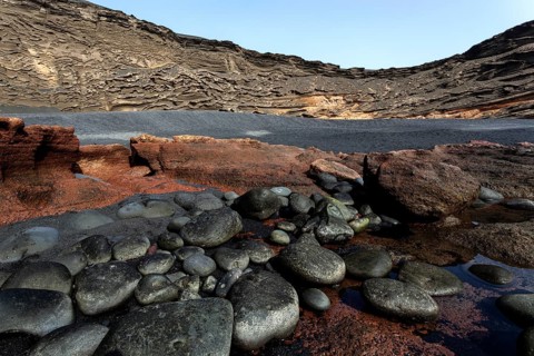 Volcanic crater near El Golfo