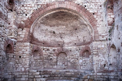 Ruins of the early Christian Church of Christ Pantocrator