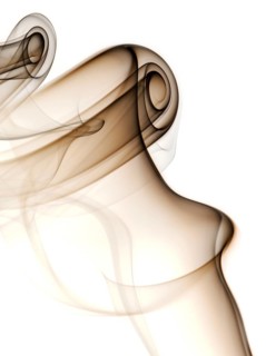 Smoke from an incense stick or joss stick
