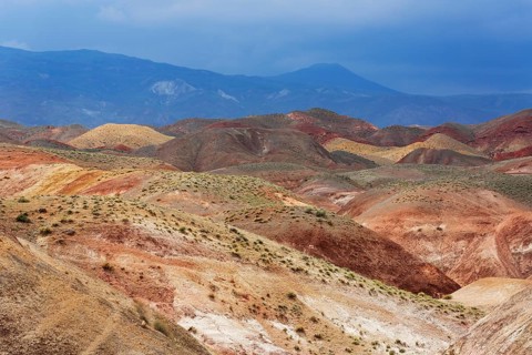 Eroded mountains