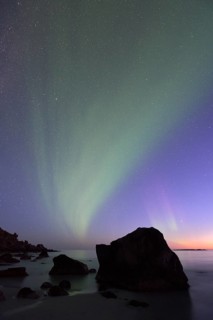 Northern Lights on Utakleiv Beach