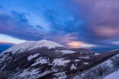 Winter sunrise over Monte Acuto