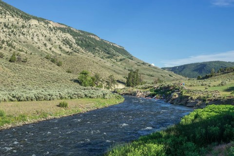 Bathing site of Boiling River