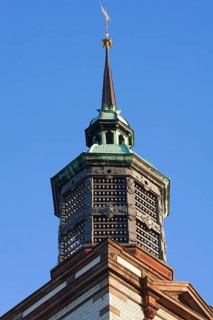 Tower with insulators of former telegraph poles