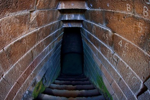 Stairs to the Holy Well of Santa Cristina