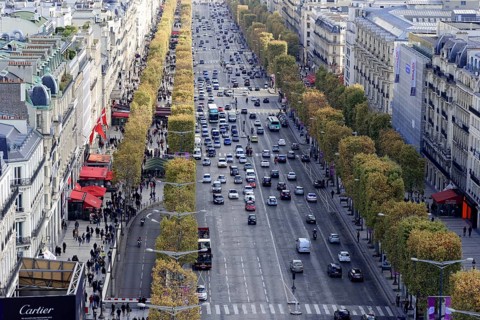 View from the Arc de Triomphe
