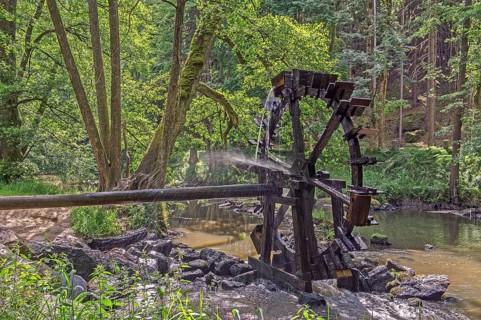 Waterwheel on the Waldnaab stream