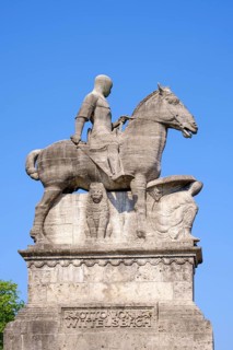 Otto I. equestrian statue on Wittelsbacher bridge