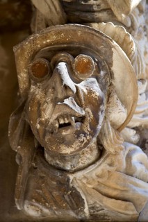Classic Sicilian Baroque sculpted balcony corbel