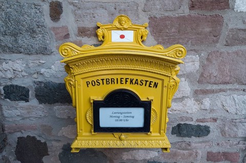 Post mailbox at Wernigerode Castle